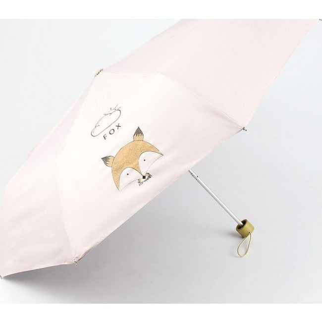 Зонт Kawaii Factory Зонт складной "Fox" Розовый - фото №1