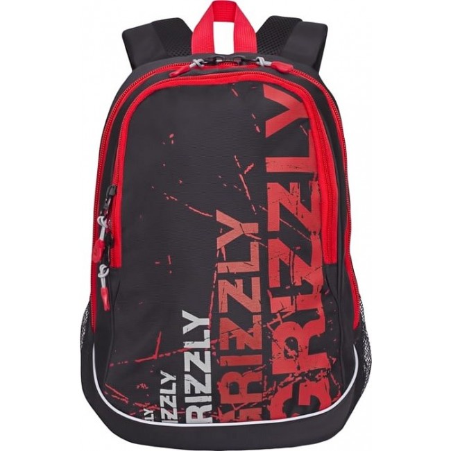 Рюкзак Grizzly RU-721-1 Черный - Красный - фото №1