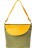 Женская сумка OrsOro D-104 Оливковый - жёлтый - фото №3