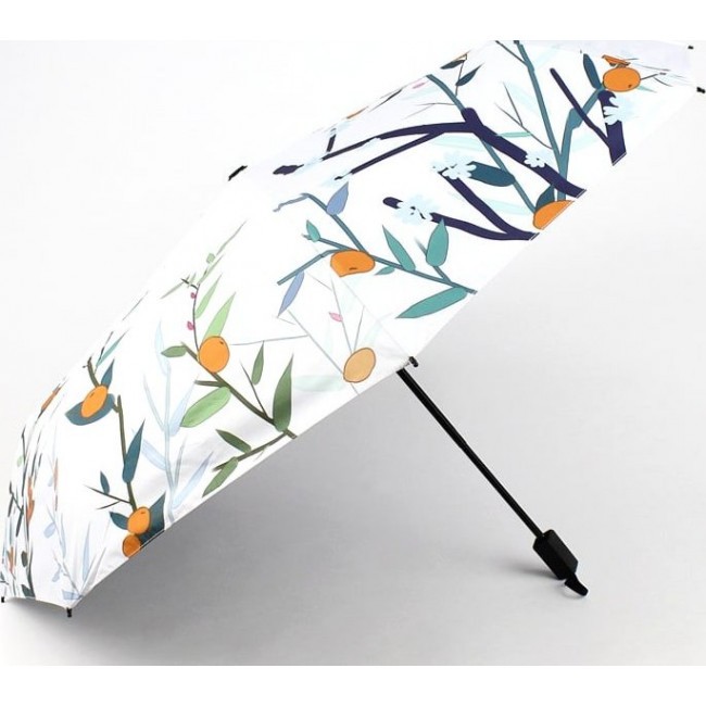 Зонт Kawaii Factory Зонт складной "Кот с персиком" Белый - фото №1