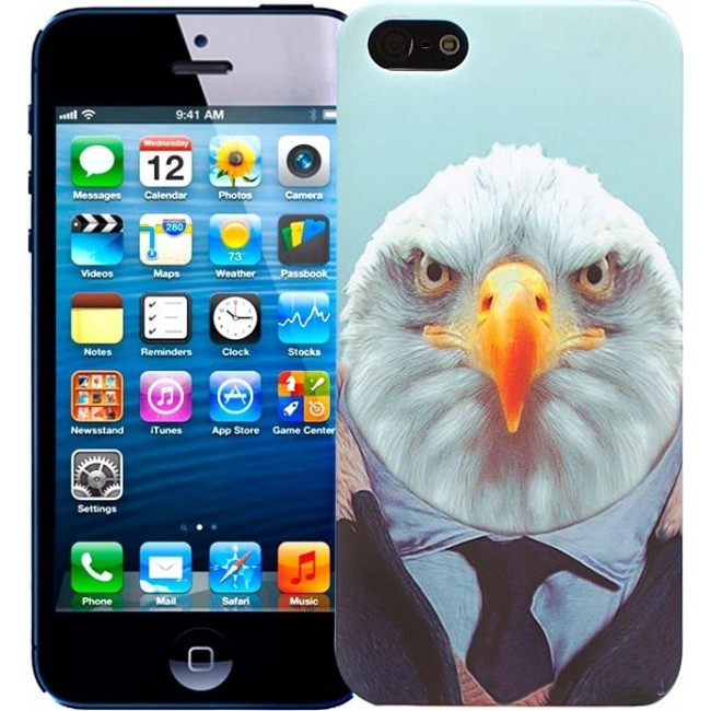 Чехол для iphone Kawaii Factory Чехол для iPhone 5/5s "Орел в костюме" Цветной - фото №1