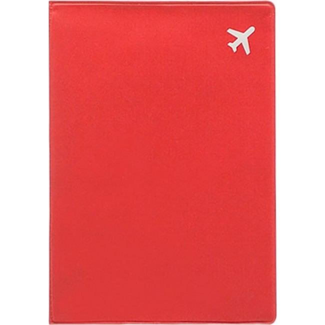 Обложка для паспорта Kawaii Factory Обложка для паспорта Самолет (красная) - фото №1