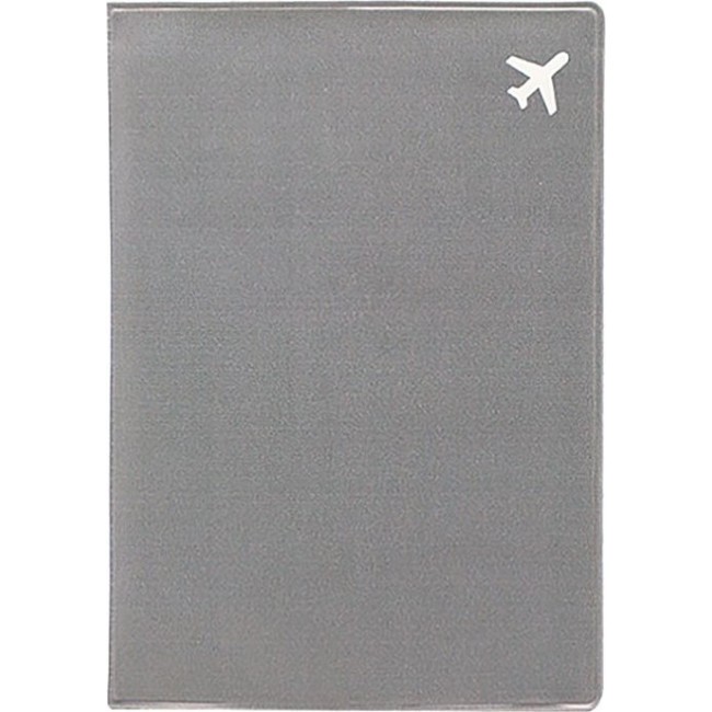 Обложка для паспорта Kawaii Factory Обложка для паспорта Самолет (серая) - фото №1