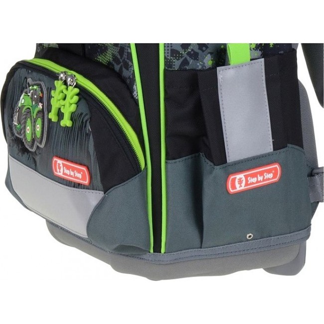 Школьный рюкзак с наполнением Step By Step Touch2 4 предмета Трактор темно-серый - фото №9