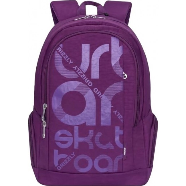 Рюкзак Grizzly RU-808-1 Фиолетовый - фото №1
