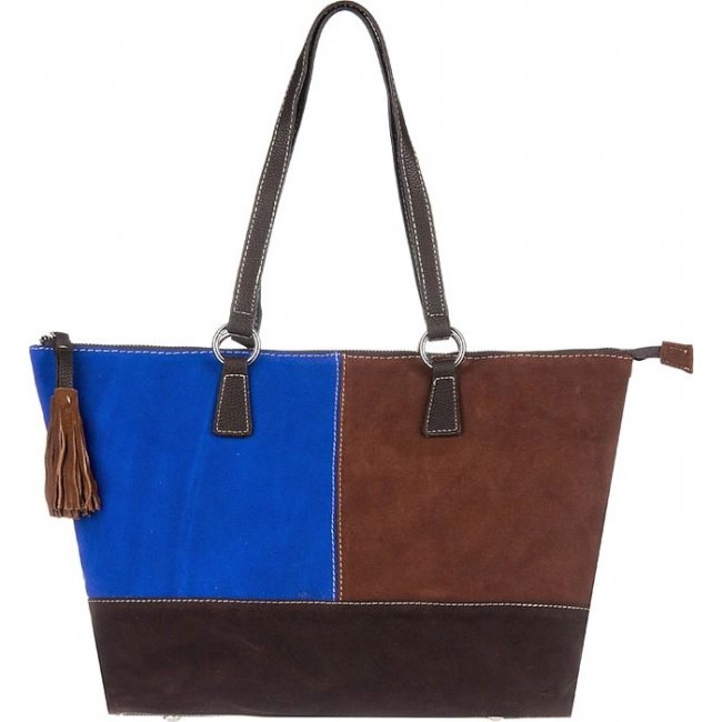 Женская сумка OrsOro D-110 Фьюжн коричневый - фото №1