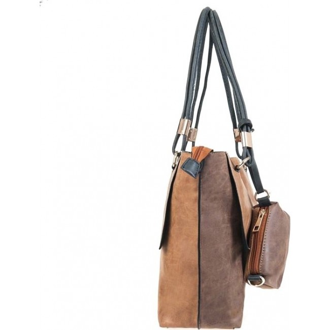 Женская сумка OrsOro D-111 Тёмно-коричневый - фото №2