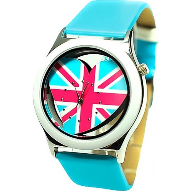 часы Kawaii Factory Часы "UK Love" Голубые - фото №1