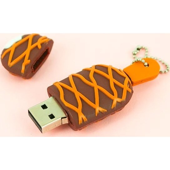 Зарядка Kawaii Factory USB-флешка "Эскимо" Желтая - фото №3