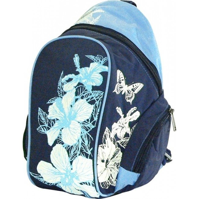 Рюкзак Polar п56 Синий с цветочками - фото №1