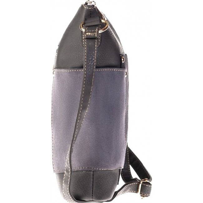 Женская сумка OrsOro D-119 Тёмно-серый - светло-серый - фото №2