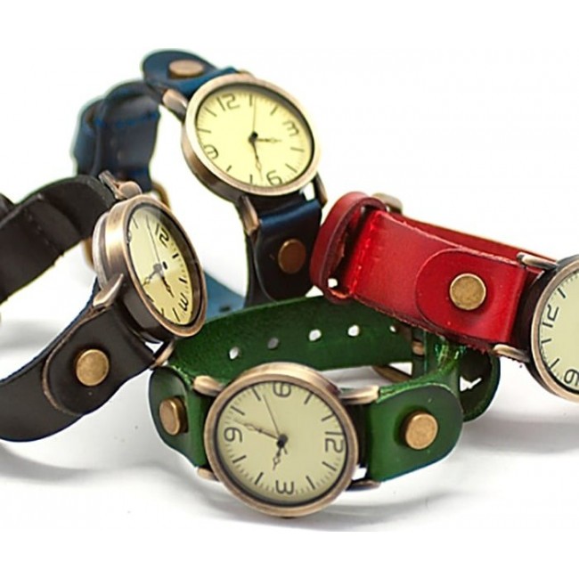 часы Kawaii Factory Часы "Vintage Middle" Синие - фото №4