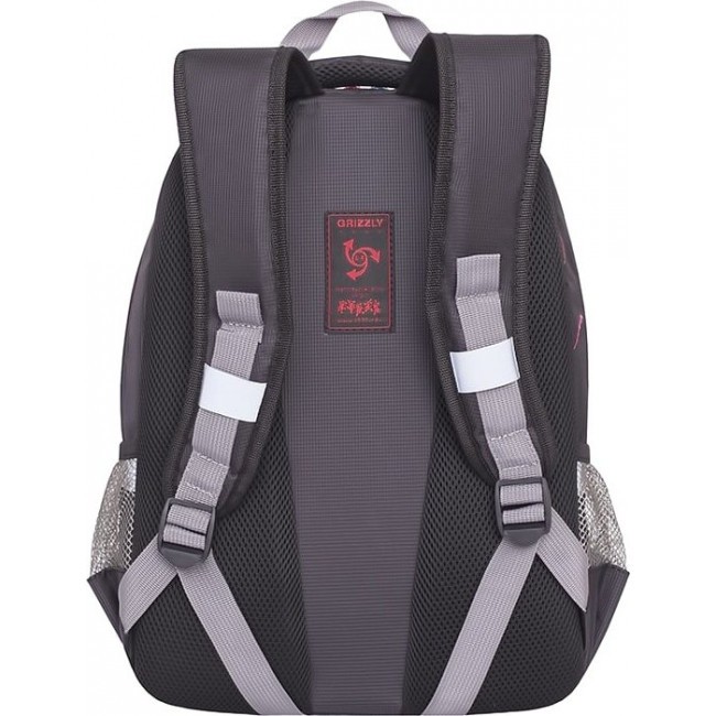 Рюкзак для мальчика Grizzly RB-732-2 Карт (черный и серый) - фото №3
