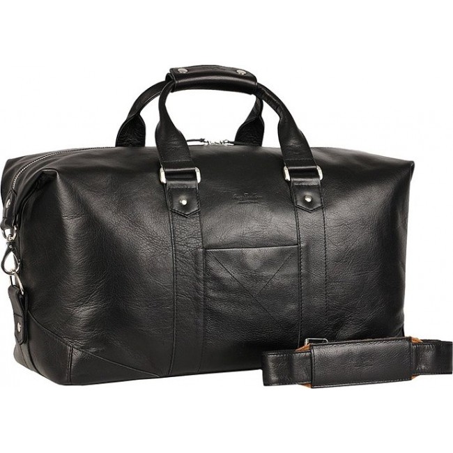 Дорожная сумка Ray Button Monte Carlo Черный с коричневым подкладом - фото №3