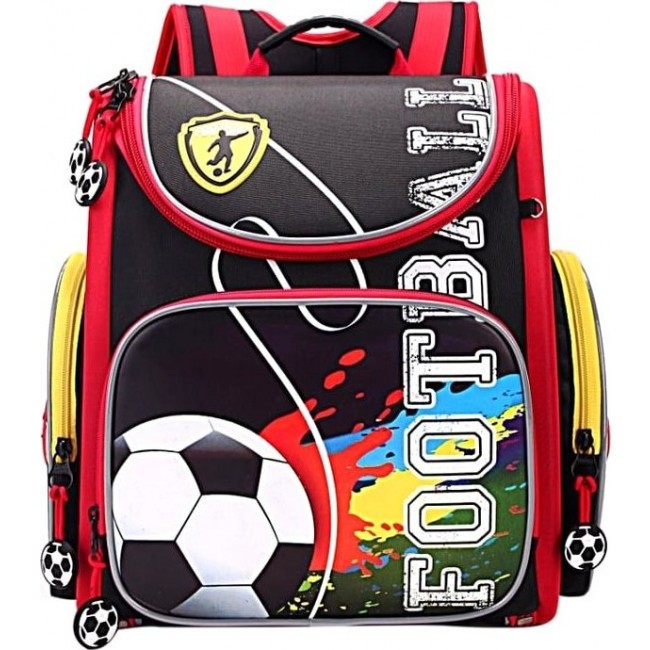 Рюкзак Grizzly RA-870-11 Футбол (черный с красным) - фото №1