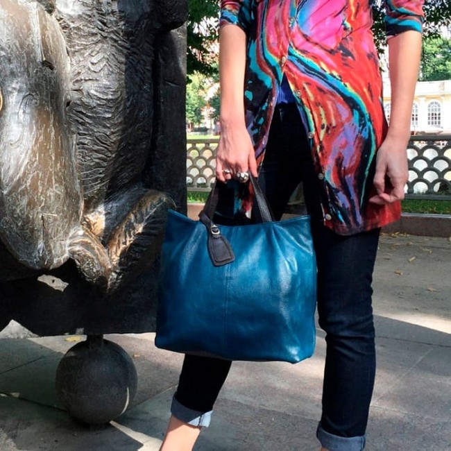Женская сумка Trendy Bags BIANCA Синий - фото №6