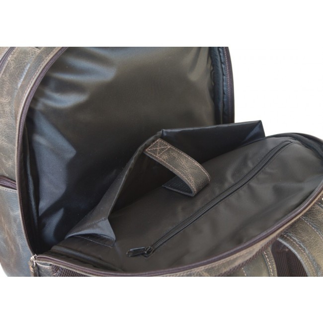 Мужской кожаный рюкзак Carlo Gattini Gerardo 3045-04 Темно-Коричневый - фото №4