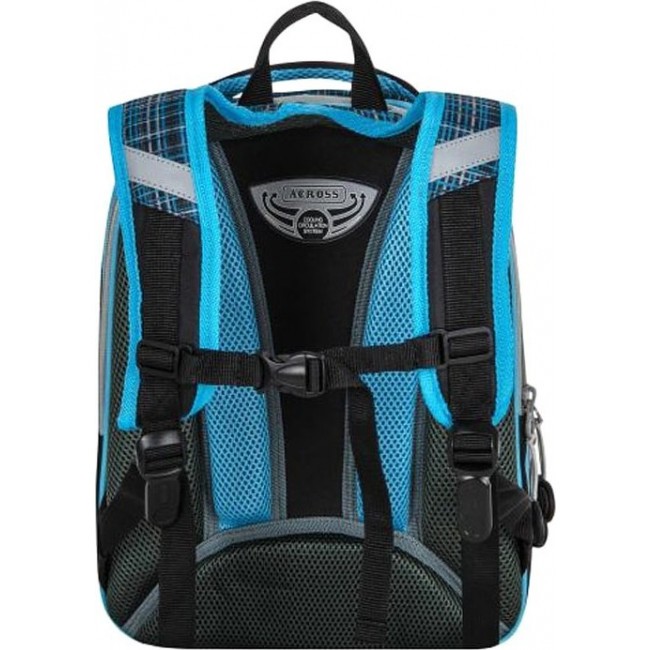 Рюкзак Across ACR18-178 Скоростная машинка (черно-голубой) - фото №4