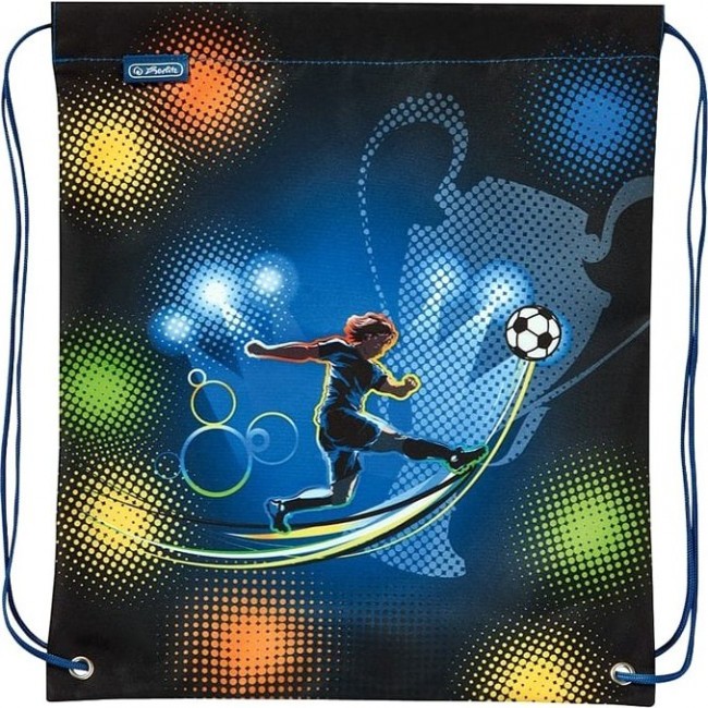 Рюкзак школьный с наполнением Herlitz Loop plus Футбол синий - фото №6