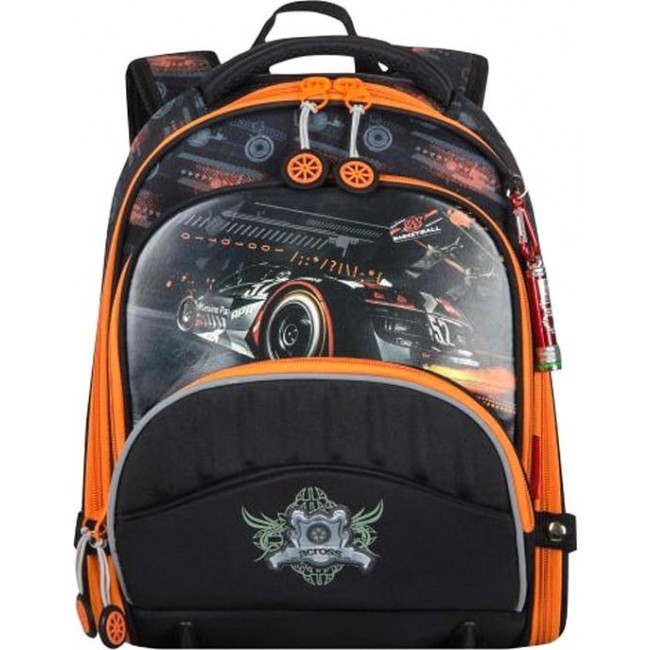 Рюкзак Across ACR18-178 Гоночная машина (черно-оранжевый) - фото №1