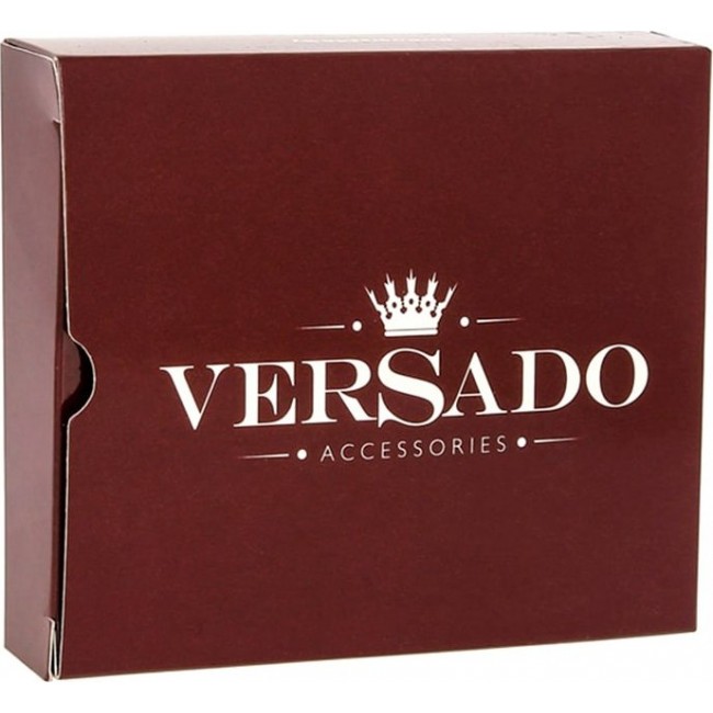 Зажим для денег Versado VD133 Рельеф коричневый - фото №4