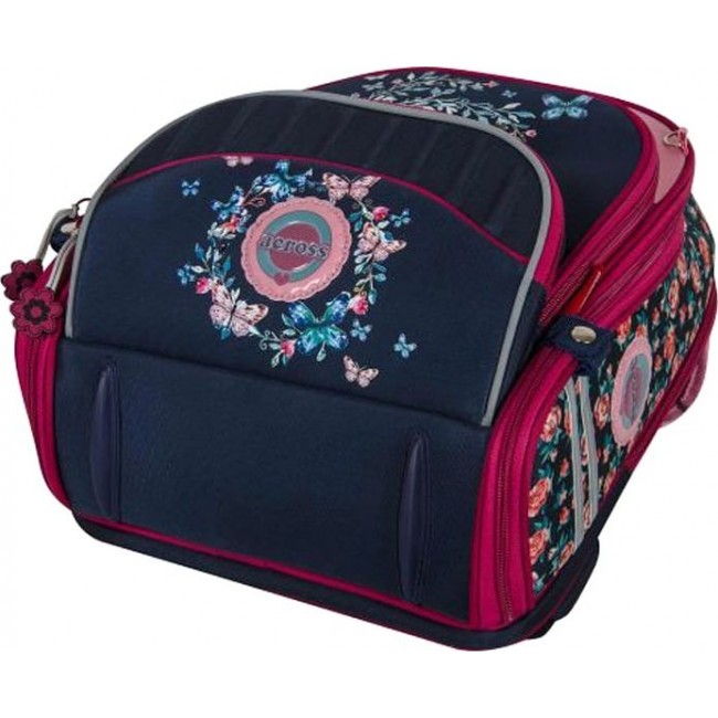 Рюкзак Across ACR18-178 Сине-розовый (цветы) - фото №6