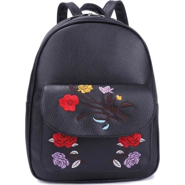 Рюкзак OrsOro DS-865 Черный с цветами - фото №1