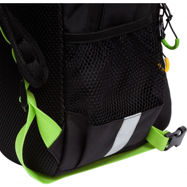 Рюкзак школьный с мешком Grizzly RB-258-21 черный-салатовый - фото №14