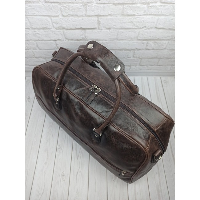 Дорожная сумка Carlo Gattini Normanno 4007-02 Темно-коричневый - фото №4