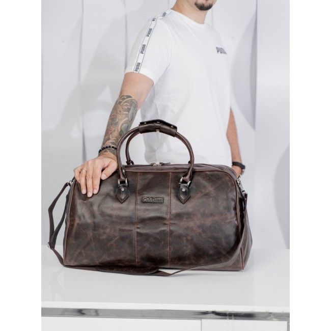 Дорожная сумка Carlo Gattini Normanno 4007-02 Темно-коричневый - фото №3