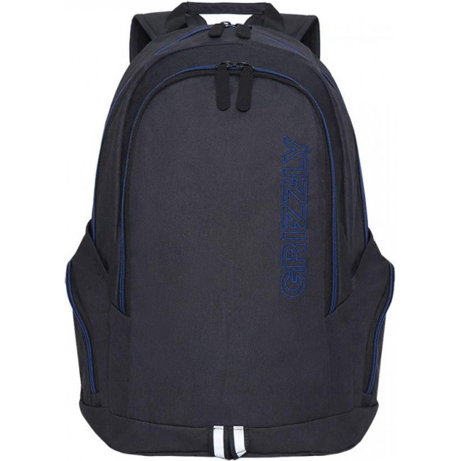 Рюкзак Grizzly RQ-004-1 черный-синий - фото №1