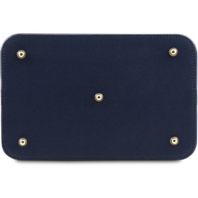 Кожаная сумка Tuscany Leather Minerva TL142145 Темно-синий - фото №4