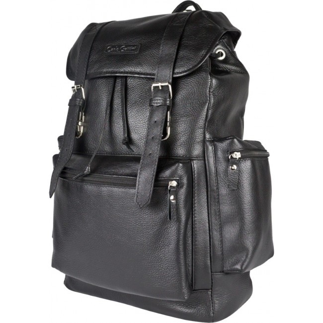 Кожаный рюкзак Carlo Gattini Voltaggio 3091-01 black - фото №2