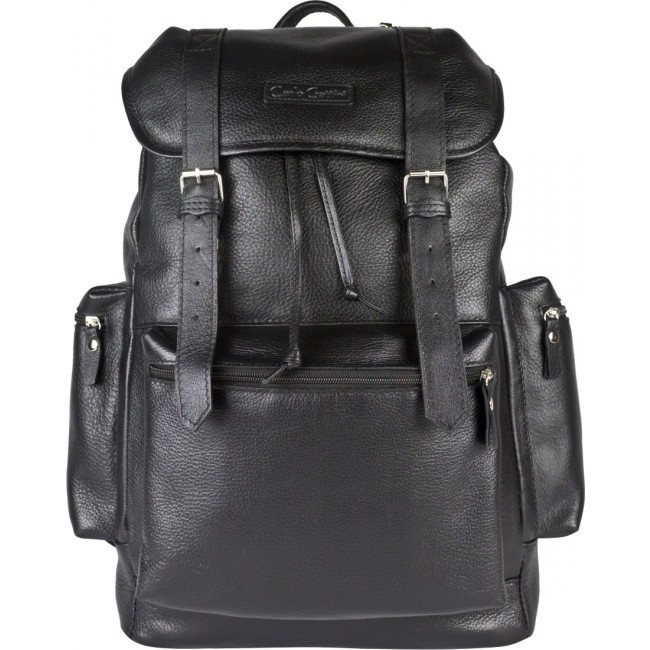 Кожаный рюкзак Carlo Gattini Voltaggio 3091-01 black - фото №1