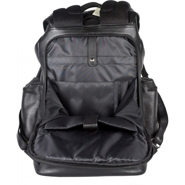 Кожаный рюкзак Carlo Gattini Voltaggio 3091-01 black - фото №4