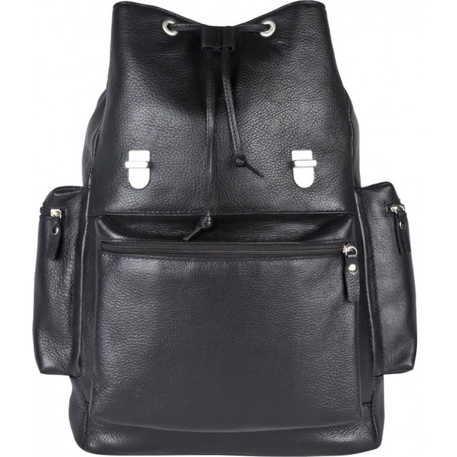 Кожаный рюкзак Carlo Gattini Voltaggio 3091-01 black - фото №5