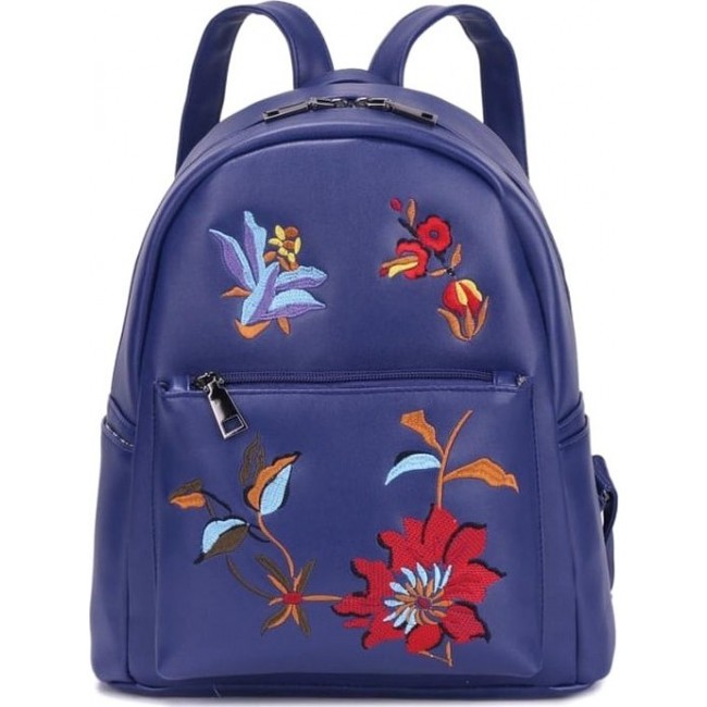 Рюкзак OrsOro DS-866 Цветы на синем - фото №1