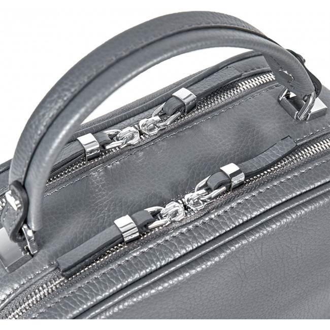 Женская сумочка BRIALDI Elma (Эльма) relief grey - фото №8