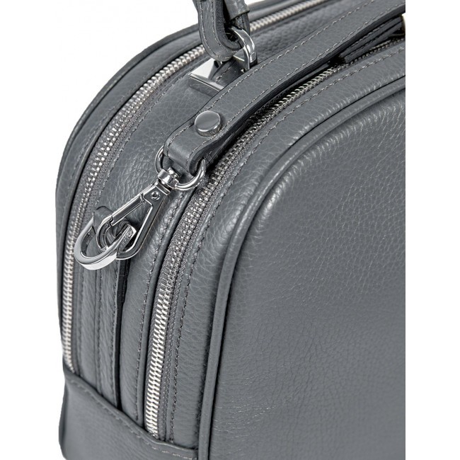 Женская сумочка BRIALDI Elma (Эльма) relief grey - фото №9