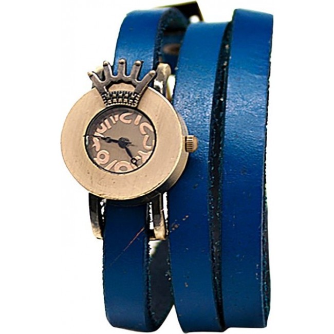 часы Kawaii Factory Часы на двойном ремешке "Queen" Синие - фото №1