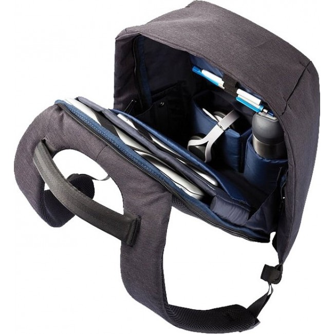 Рюкзак XD Design Bobby Черный с темно-синей подкладкой - фото №5