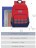 Школьный рюкзак Sale Grizzly RB-155-1 красный-синий - фото №3