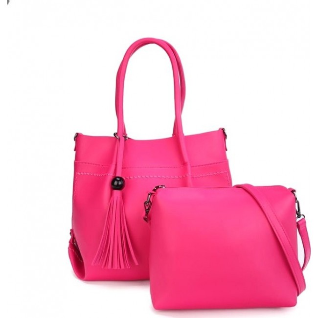 Женская сумка OrsOro D-410 Розовый - фото №1