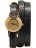 часы Kawaii Factory Часы на двойном ремешке "Queen" Черные - фото №1
