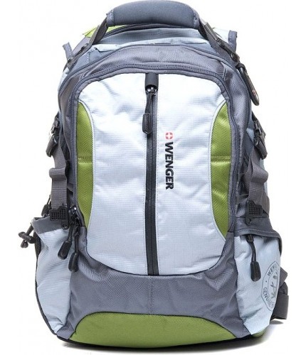 Рюкзак Wenger LARGE VOLUME DAYPACK Серо-зеленый- фото №1