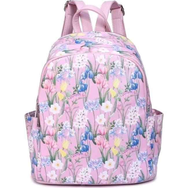 Рюкзачок для девушки OrsOro DS-938 Розовый с цветочками - фото №1