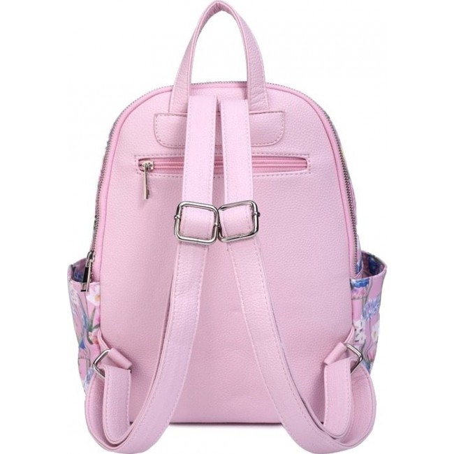 Рюкзачок для девушки OrsOro DS-938 Розовый с цветочками - фото №3