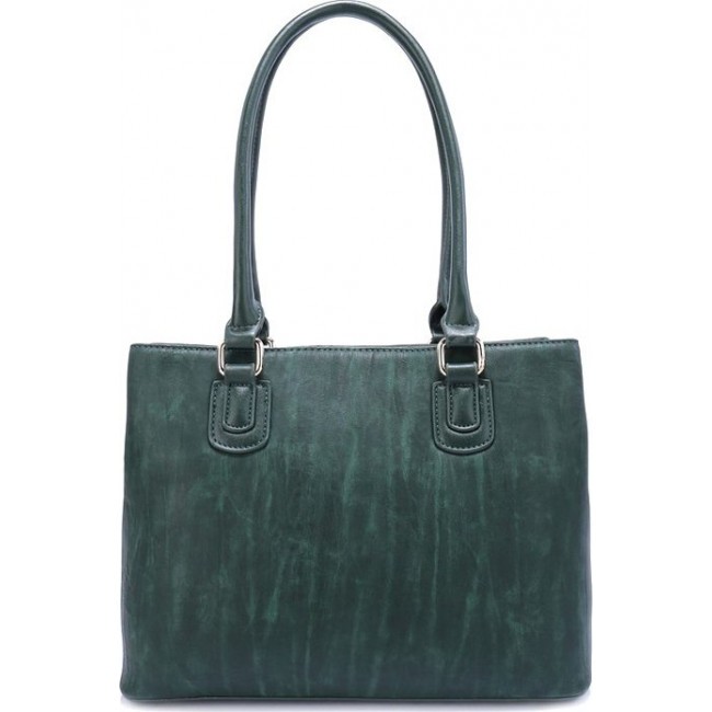 Женская сумка OrsOro D-168 Темно-зеленый - фото №3