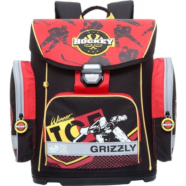 Рюкзак Grizzly RA-675-3 Робот Черный - фото №1