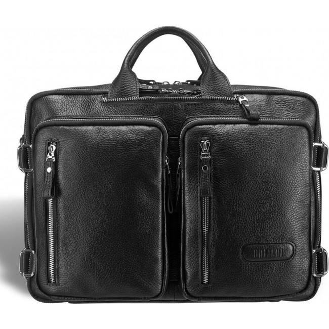 Мужская сумка Brialdi Norman Рельефный Черный - фото №3